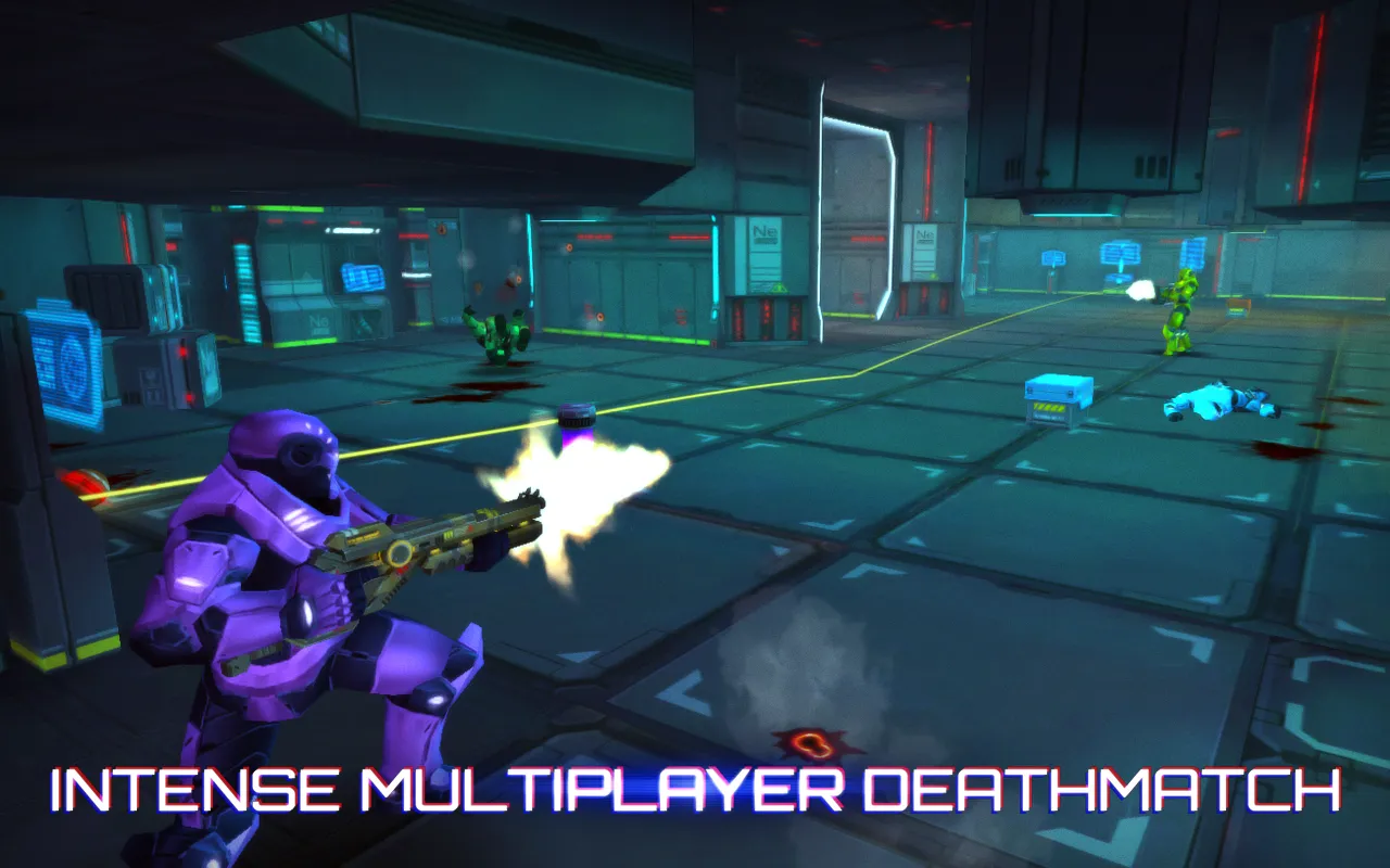 Neon Shadow: Cyberpunk 3D FPS [мод: бесконечные патроны] Screenshot 4