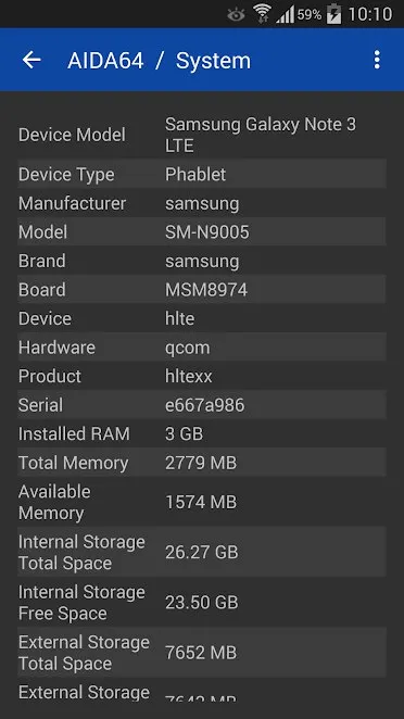 AIDA64 Screenshot 1 AIDA64 Screenshot 1