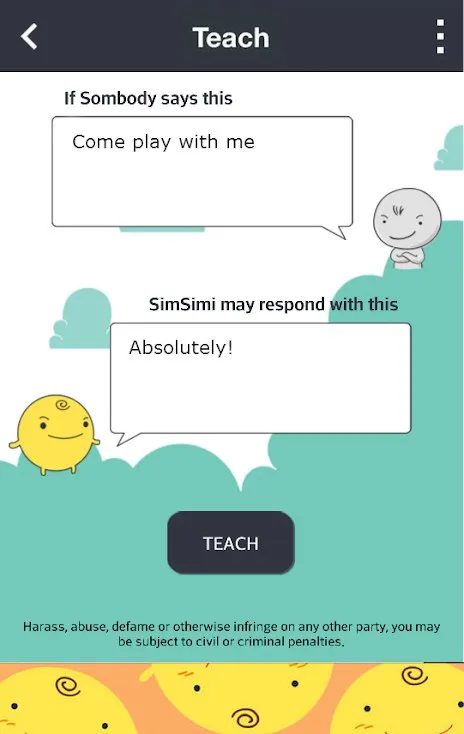 SimSimi Screenshot 2 SimSimi Screenshot 2