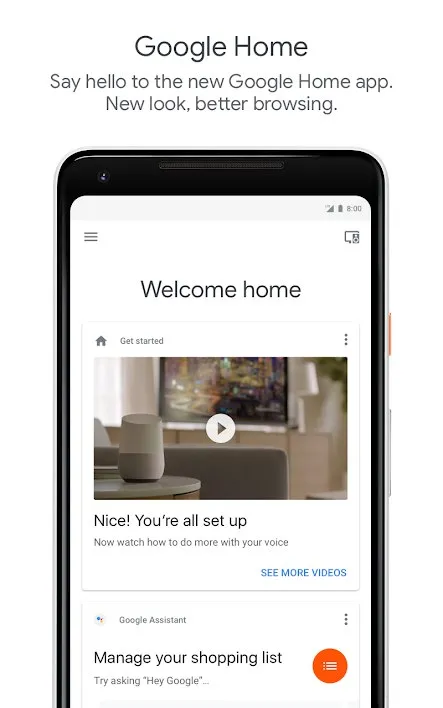 Google Home Screenshot 1 Google Home Screenshot 1