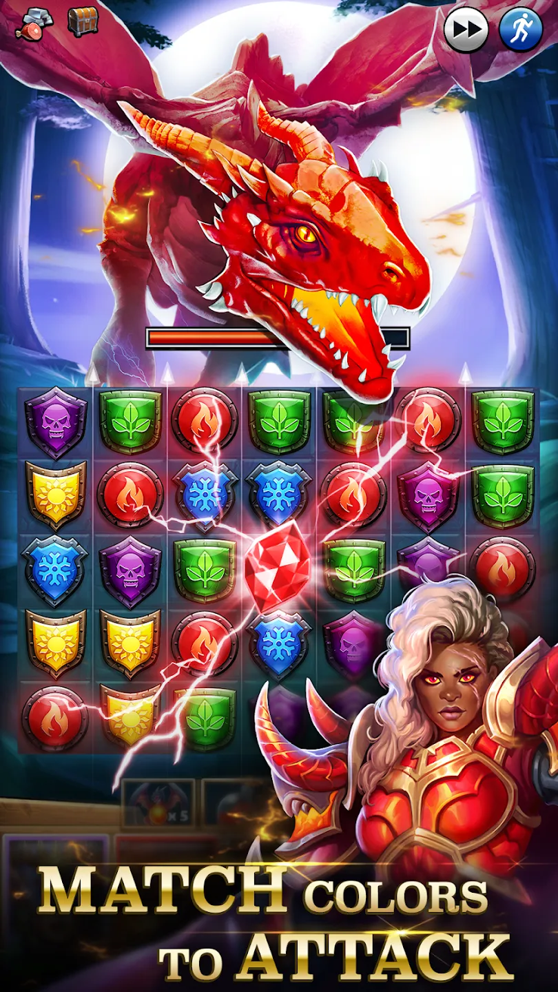 Empires & Puzzles v86.0.0 APK Мод (Меню, Game Speed) Screenshot 1