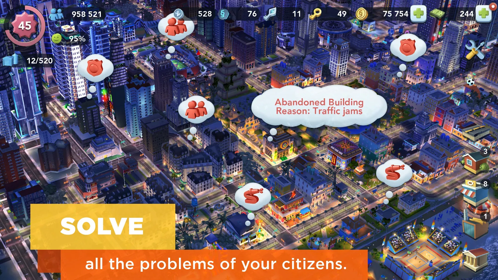 SimCity BuildIt v1.77.3.13629246 APK Мод (Много денег) Screenshot 4