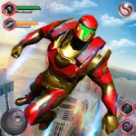 Скачать MOD Летающий робот Grand City Rescue [мод: много денег] на Андроид