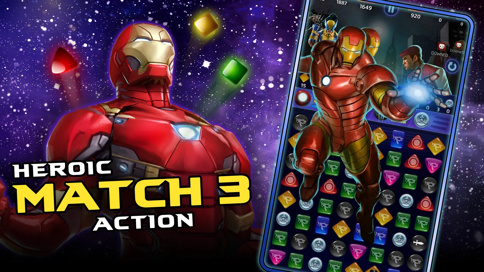 MARVEL Puzzle Quest v330.712534 APK Мод (Много денег) Screenshot 2