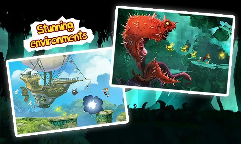 Rayman Jungle Run [мод: всё открыто] Screenshot 4