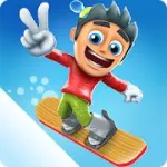 Взломанный Ski Safari 2 [мод: всё открыто] на Андроид