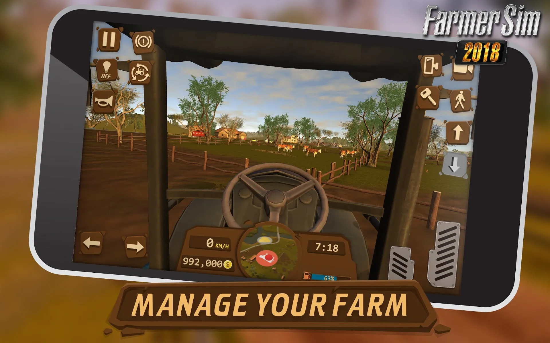 Farmer Sim 2018 [мод: много денег] Screenshot 4