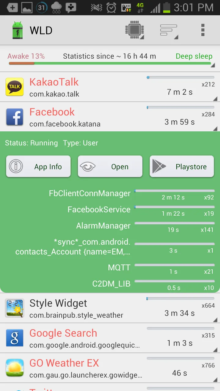 Wakelock Detector [Root] FULL [мод: полная версия] Screenshot 4