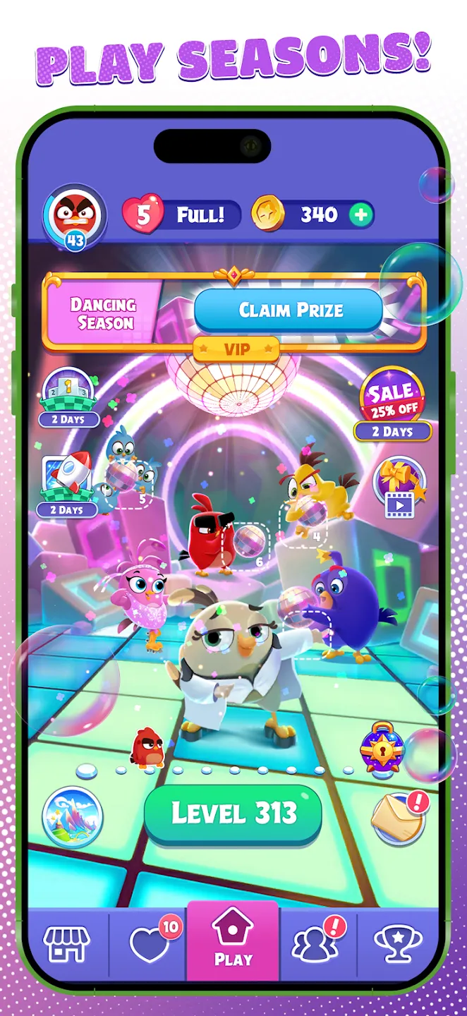 Angry Birds Dream Blast v1.107.1 APK Мод (Много денег) Screenshot 3