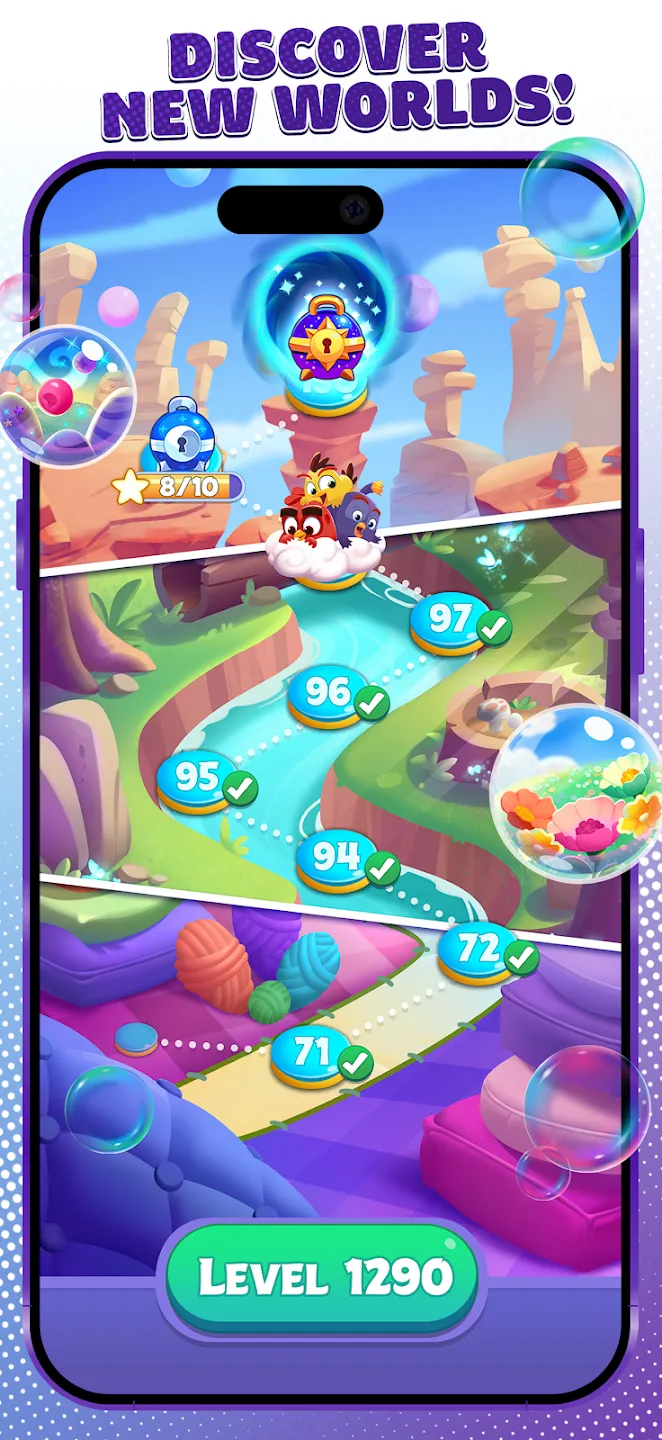Angry Birds Dream Blast v1.107.1 APK Мод (Много денег) Screenshot 5