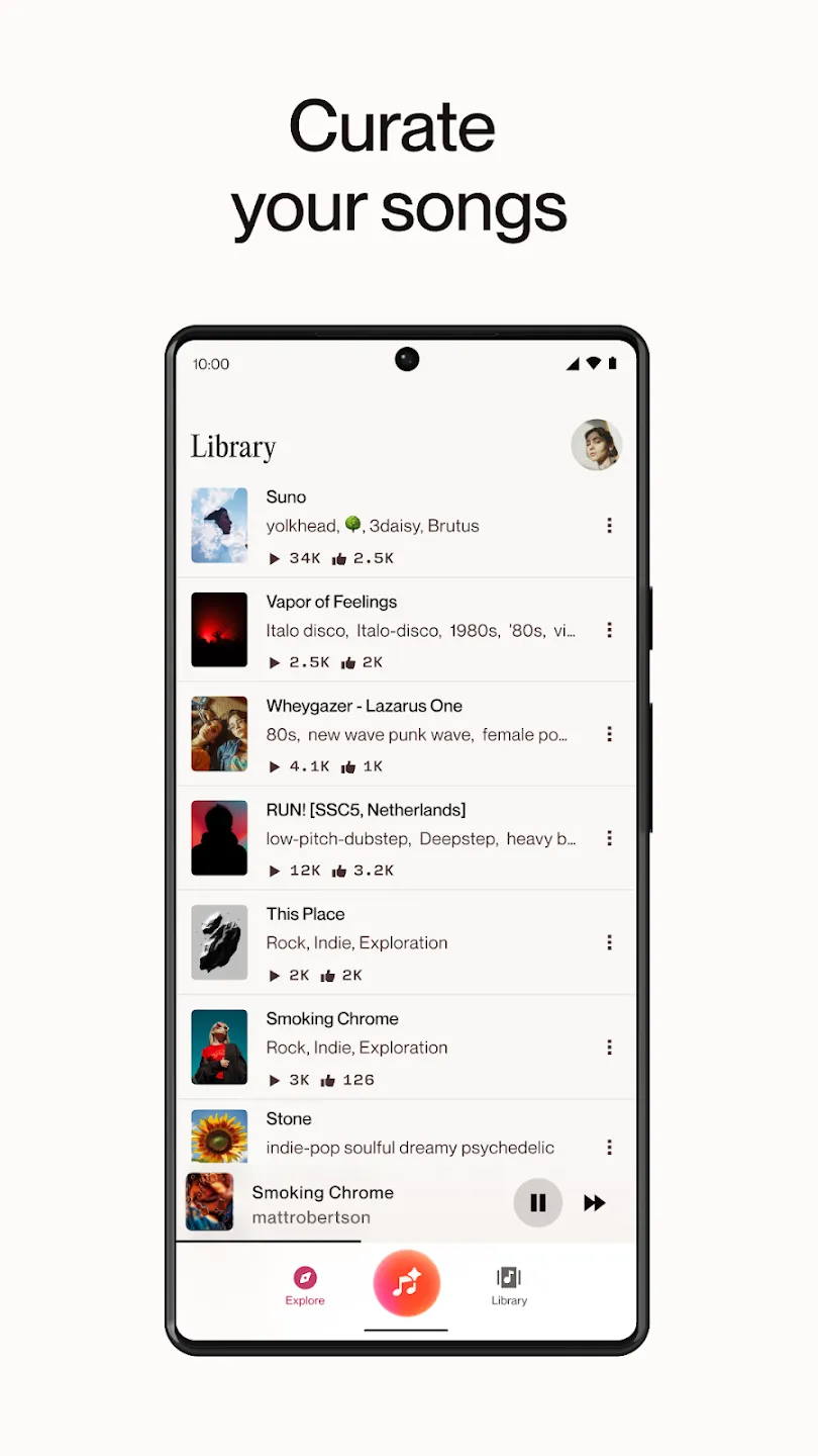 Suno – музыка с помощью ИИ v1.70.0 APK Screenshot 4 Suno – музыка с помощью ИИ v1.70.0 APK Screenshot 4