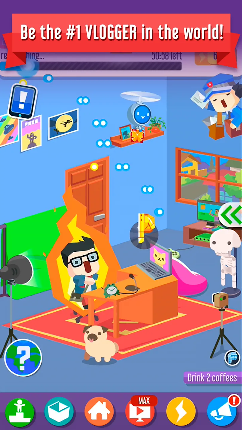 Vlogger Go Viral: Игра ютюбера v2.43.76 APK Мод (Много денег) Screenshot 4 Vlogger Go Viral: Игра ютюбера v2.43.76 APK Мод (Много денег) Screenshot 4