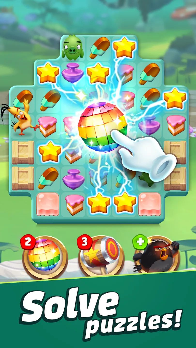 Angry Birds Match 3 v9.9.1 APK Мод (Много денег) Screenshot 1