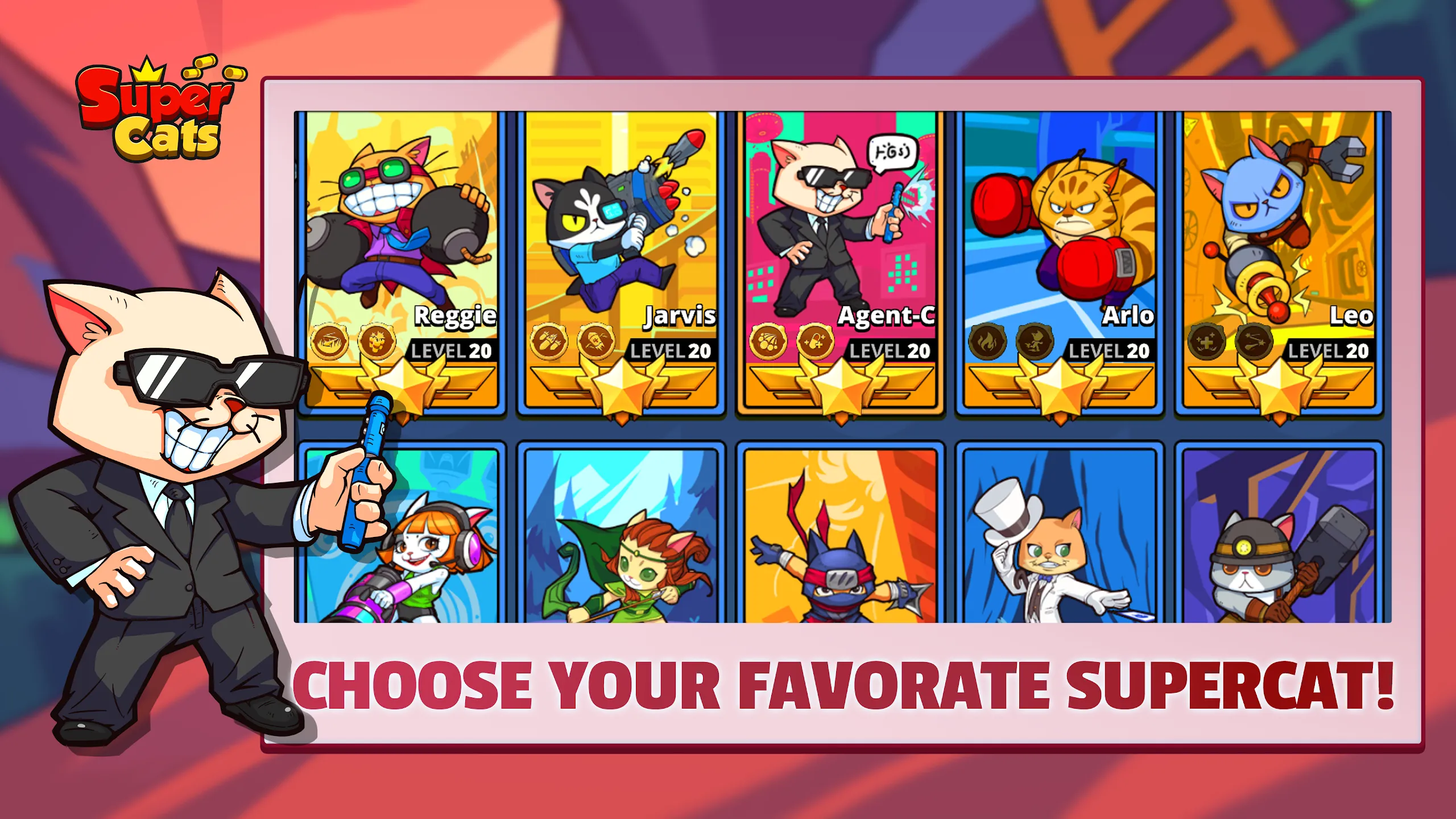 Super Cats v1.0.174 APK Мод (Режим бога) Screenshot 4 Super Cats v1.0.174 APK Мод (Режим бога) Screenshot 4