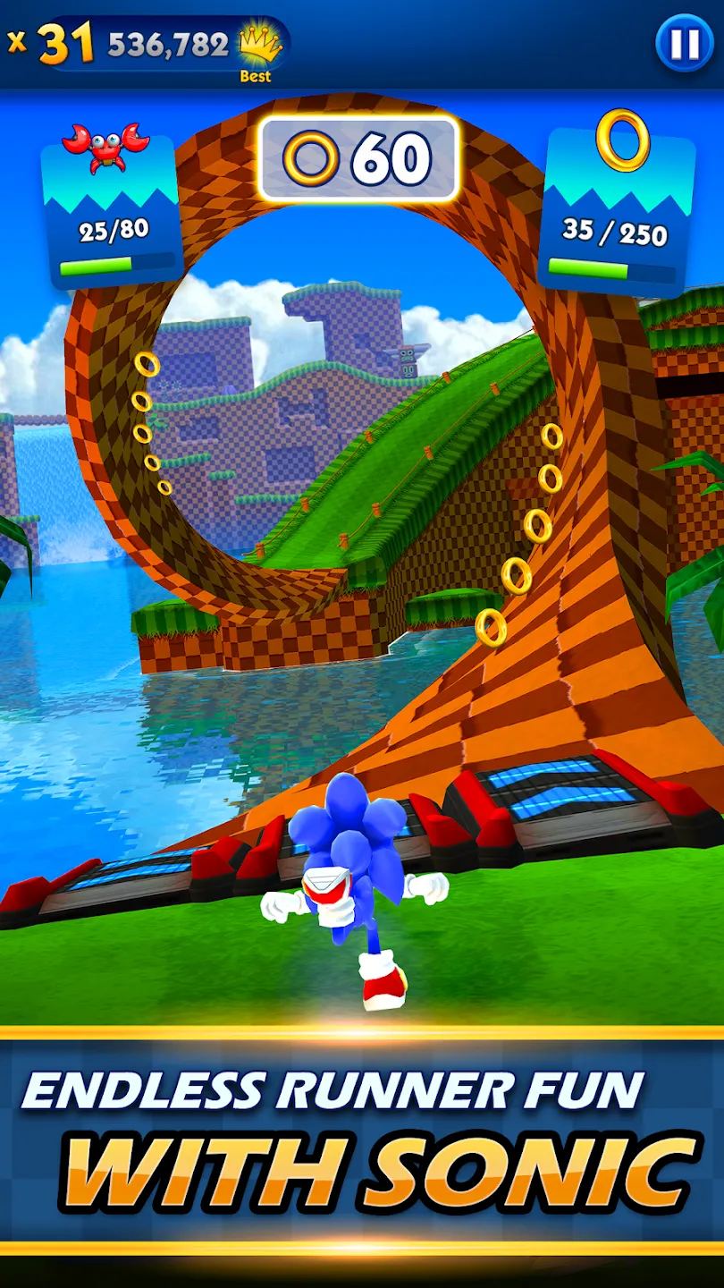 Sonic Dash v9.9.0 APK Мод (Меню, Режим бога, Деньги, Персонажи разблокированы) Screenshot 1 Sonic Dash v9.9.0 APK Мод (Меню, Режим бога, Деньги, Персонажи разблокированы) Screenshot 1