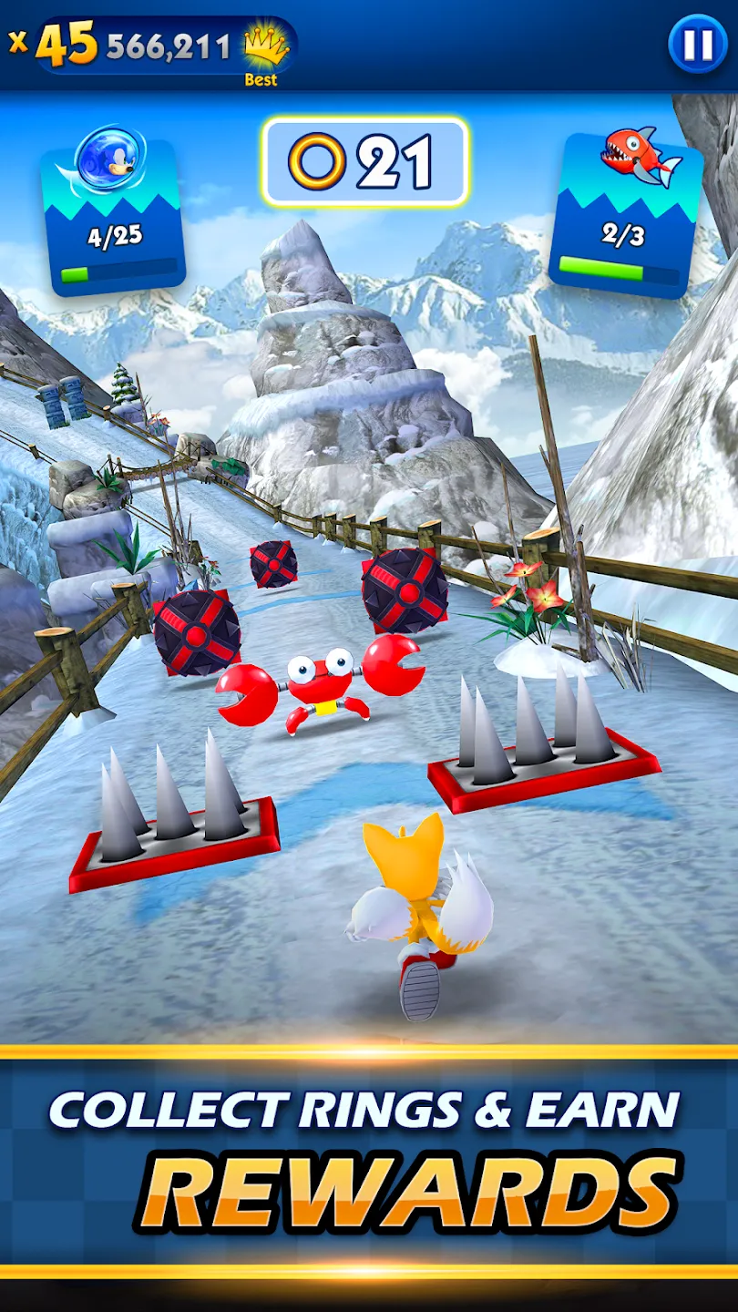 Sonic Dash v9.9.0 APK Мод (Меню, Режим бога, Деньги, Персонажи разблокированы) Screenshot 4 Sonic Dash v9.9.0 APK Мод (Меню, Режим бога, Деньги, Персонажи разблокированы) Screenshot 4