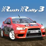 Скачать MOD Rush Rally 3 Мод (Всё открыто) на Андроид
