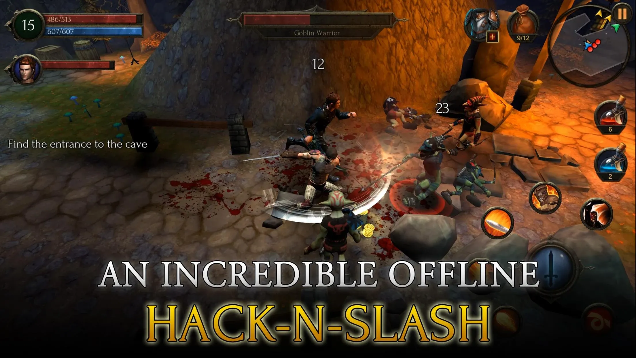 Arcane Quest Legends Offline v1.8.0 APK Мод (Меню, Один удар, Режим бога, Много денег) Screenshot 1 Arcane Quest Legends Offline v1.8.0 APK Мод (Меню, Один удар, Режим бога, Много денег) Screenshot 1