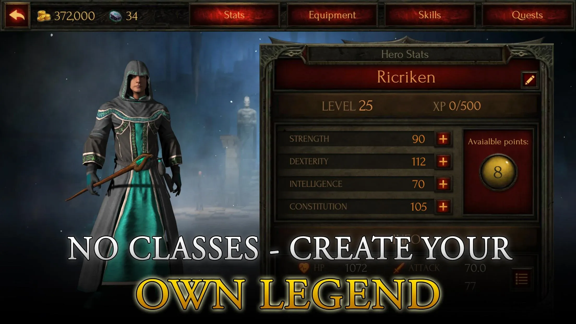 Arcane Quest Legends Offline v1.8.0 APK Мод (Меню, Один удар, Режим бога, Много денег) Screenshot 3 Arcane Quest Legends Offline v1.8.0 APK Мод (Меню, Один удар, Режим бога, Много денег) Screenshot 3