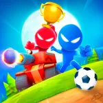 Скачать полную версию Stickman Party Мини Игры 2 3 4 Мод (Много денег) на Андроид