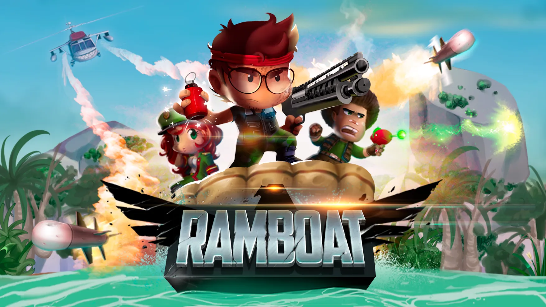 Ramboat - Offline Action Game [мод: много денег] Screenshot 1
