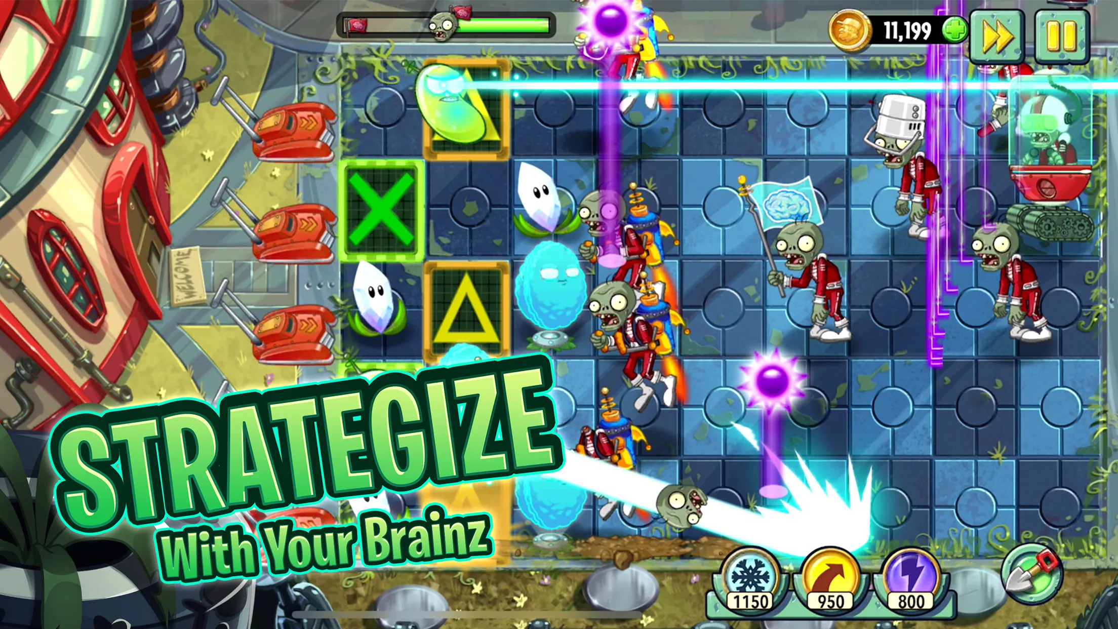 Plants vs. Zombies™ 2 v13.1.1 APK Мод (Мега Меню, Много ресурсов) Screenshot 1 Plants vs. Zombies™ 2 v13.1.1 APK Мод (Мега Меню, Много ресурсов) Screenshot 1