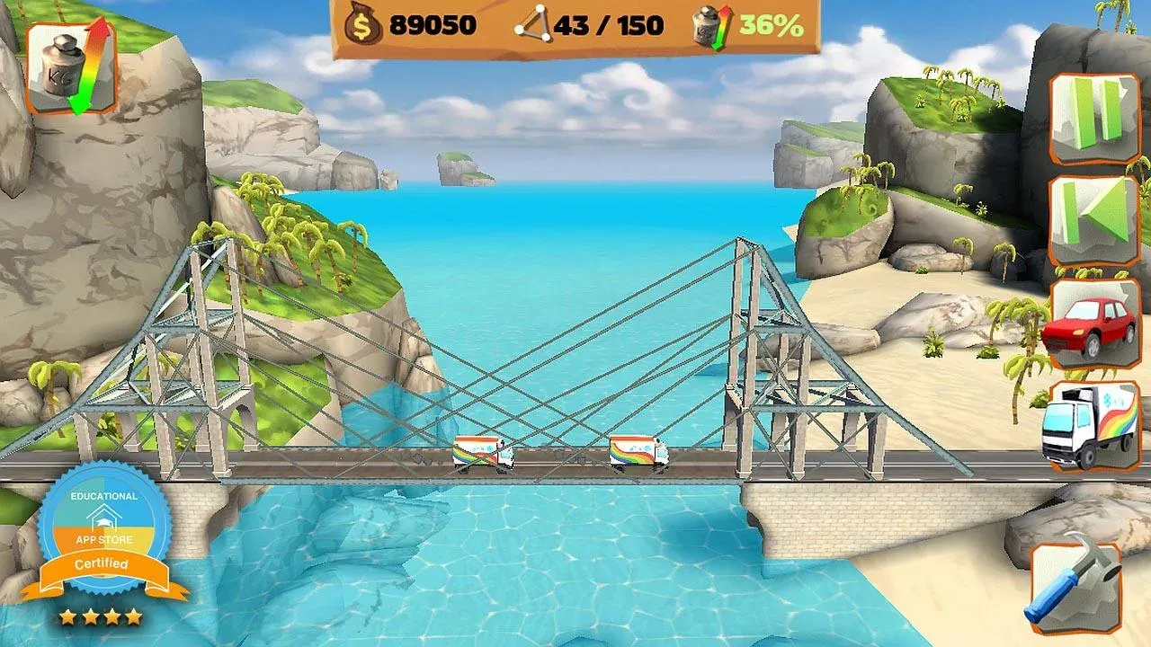 Bridge Constructor Playground v6.0 APK Мод (Полная версия) Screenshot 1 Bridge Constructor Playground v6.0 APK Мод (Полная версия) Screenshot 1