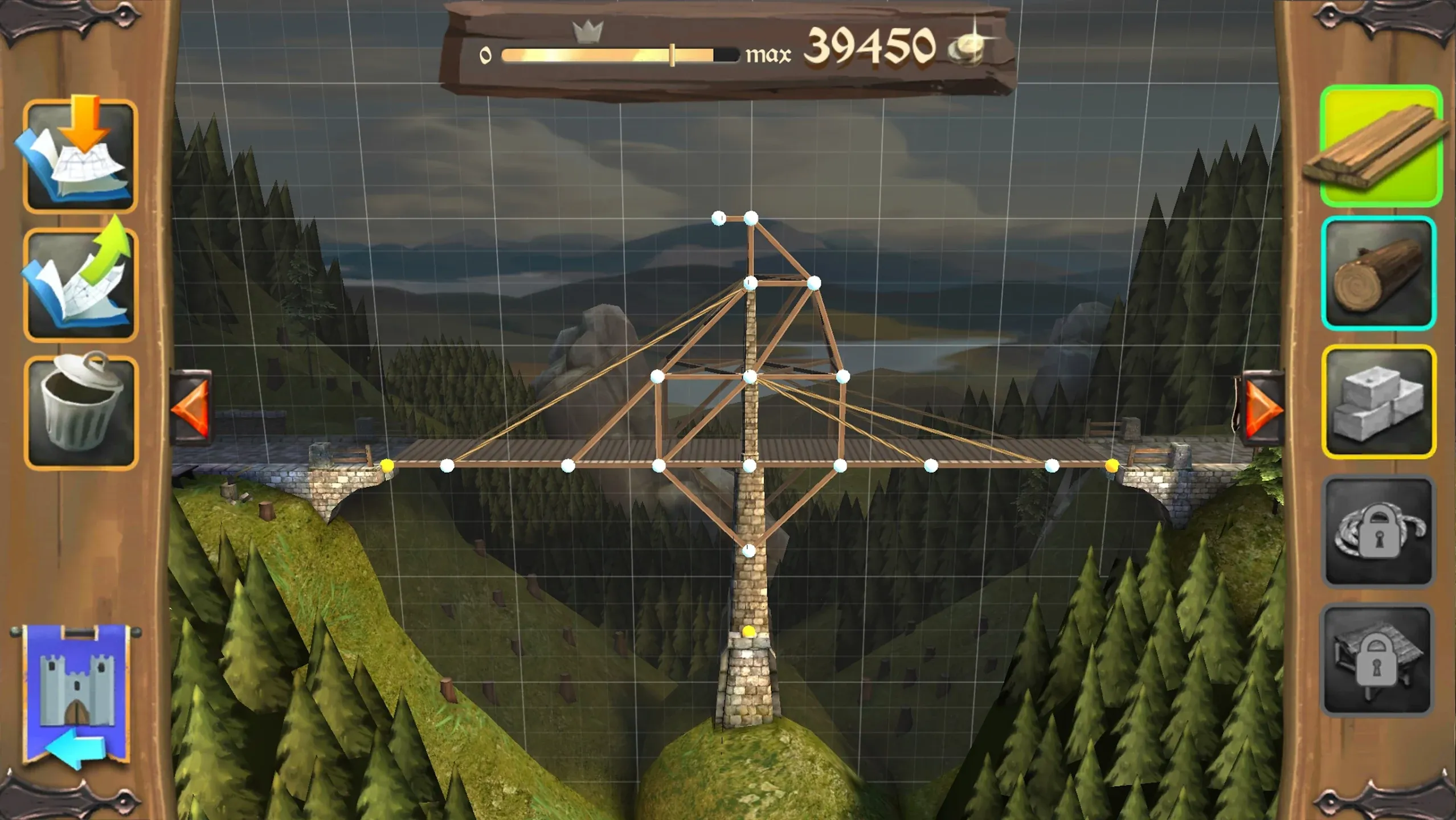 Bridge Constructor Medieval v4.0 APK Мод (Полная версия) Screenshot 2 Bridge Constructor Medieval v4.0 APK Мод (Полная версия) Screenshot 2