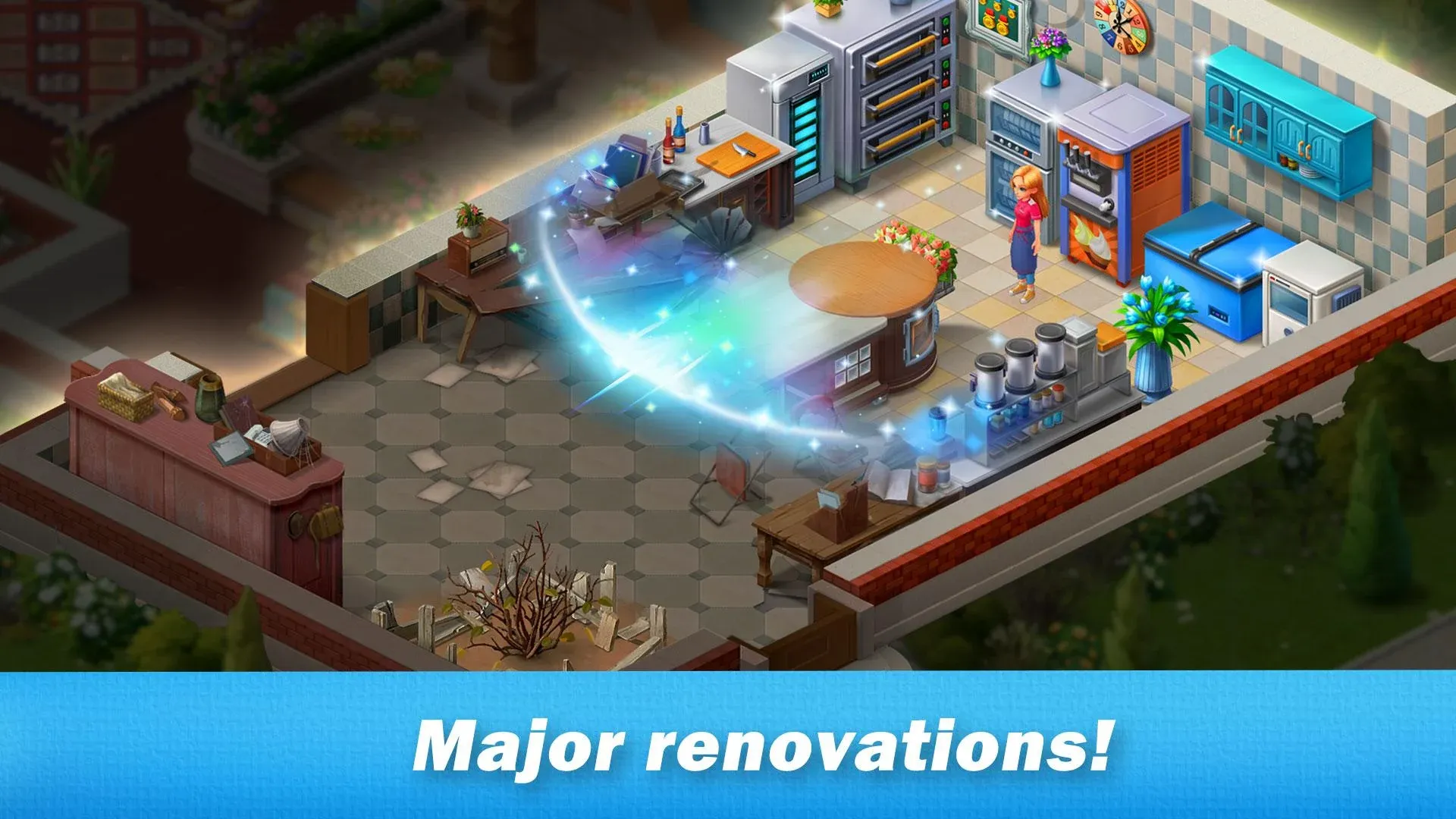 Restaurant Renovation v3.2.30 APK Мод (Много жизней) Screenshot 2 Restaurant Renovation v3.2.30 APK Мод (Много жизней) Screenshot 2