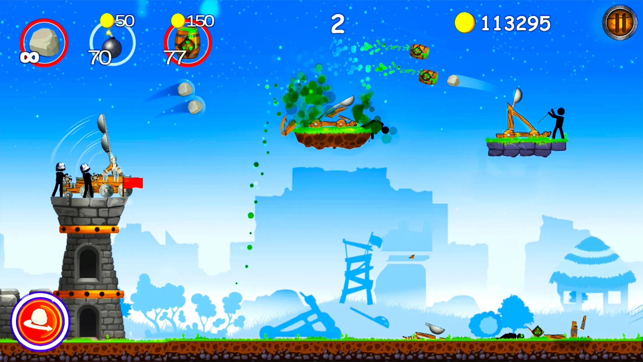 Катапульта v1.9.0 APK Мод (Много монет) Screenshot 4 Катапульта v1.9.0 APK Мод (Много монет) Screenshot 4