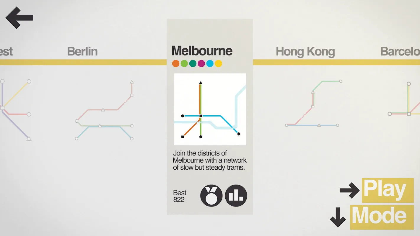 Mini Metro v2.57.1 APK Мод (Всё открыто, Все уровни разблокированы) Screenshot 3 Mini Metro v2.57.1 APK Мод (Всё открыто, Все уровни разблокированы) Screenshot 3