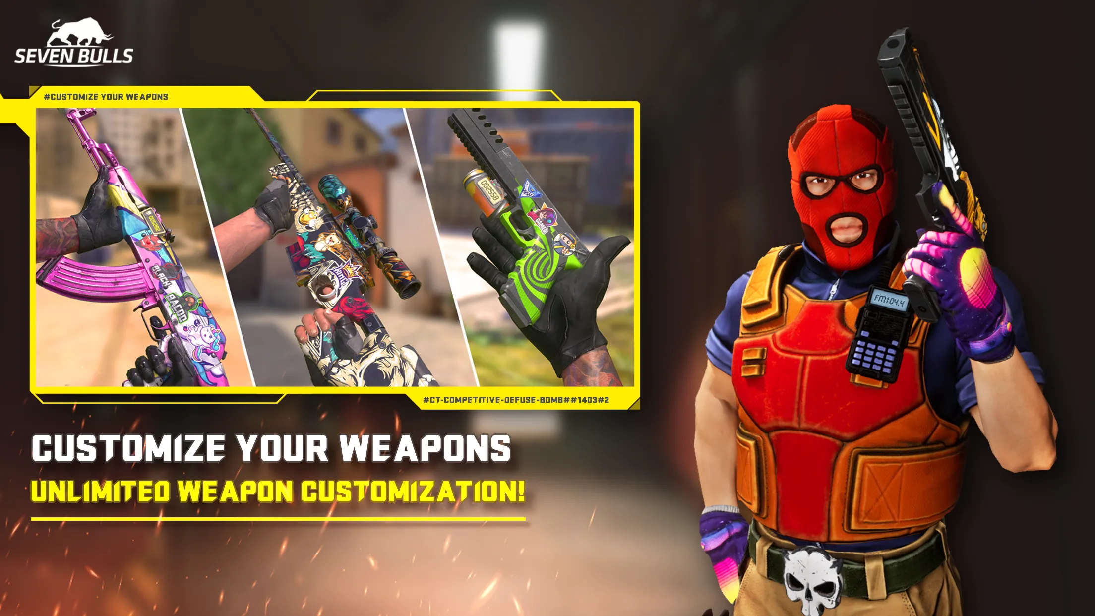 Counter Attack Multiplayer FPS v1.3.21 APK Мод (Меню, Режим бога, Нет отдачи и разброса) Screenshot 3