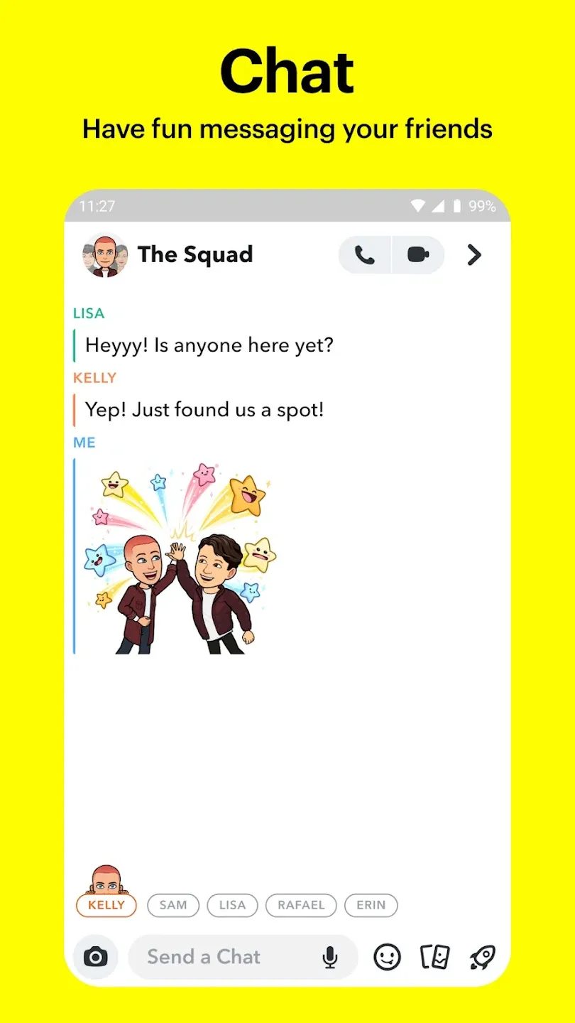 Snapchat v13.92.0.53 APK Мод (Всё открыто, VIP) Screenshot 2 Snapchat v13.92.0.53 APK Мод (Всё открыто, VIP) Screenshot 2