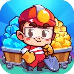 Взломанный Idle Miner Simulator – Idle Gold Tycoon [мод: много денег] на Андроид