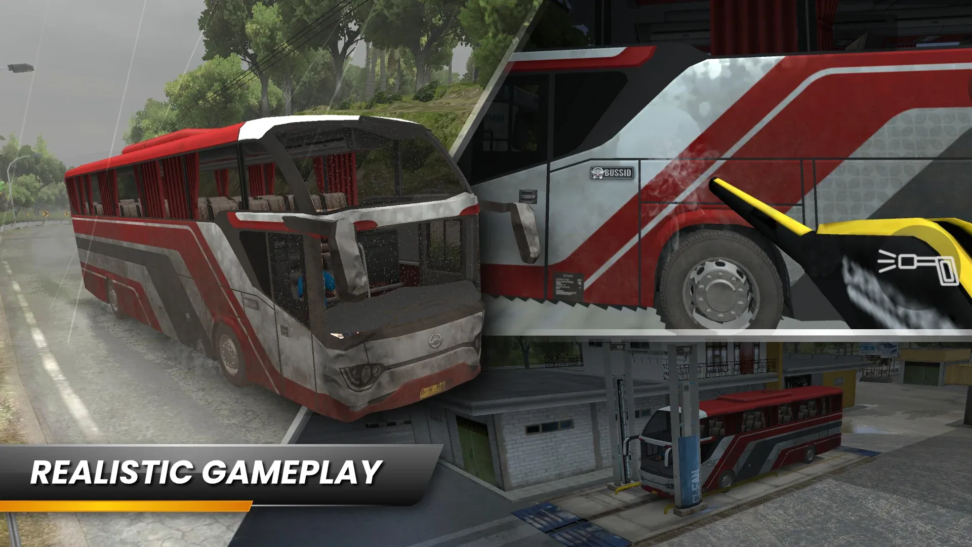 Bus Simulator Indonesia v4.5 APK Мод (Много топлива) Screenshot 5