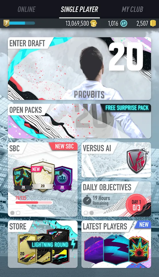 PACYBITS FUT 20 [мод: много денег] Screenshot 1