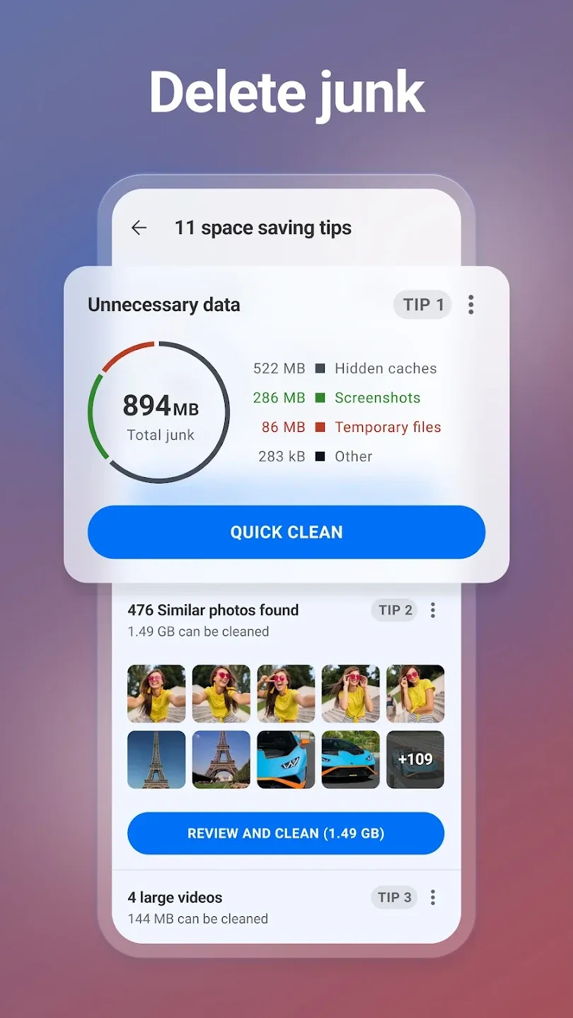 CCleaner v26.08.0 APK Мод (Всё открыто, Premium) Screenshot 2 CCleaner v26.08.0 APK Мод (Всё открыто, Premium) Screenshot 2