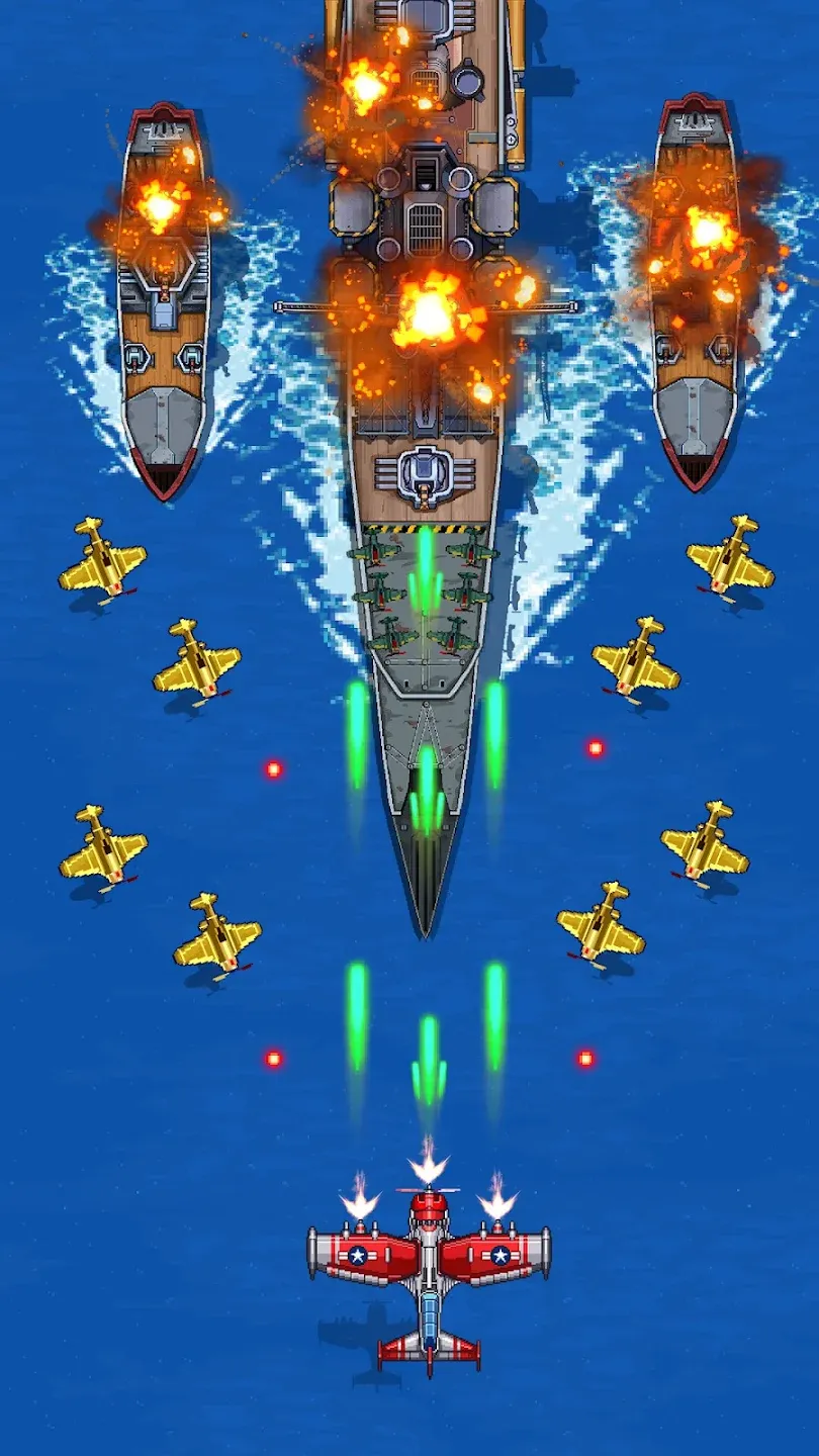 1945 Аркада Самолеты Стрелялки v15.42 APK Мод (Меню, Один удар, Режим бога) Screenshot 2 1945 Аркада Самолеты Стрелялки v15.42 APK Мод (Меню, Один удар, Режим бога) Screenshot 2