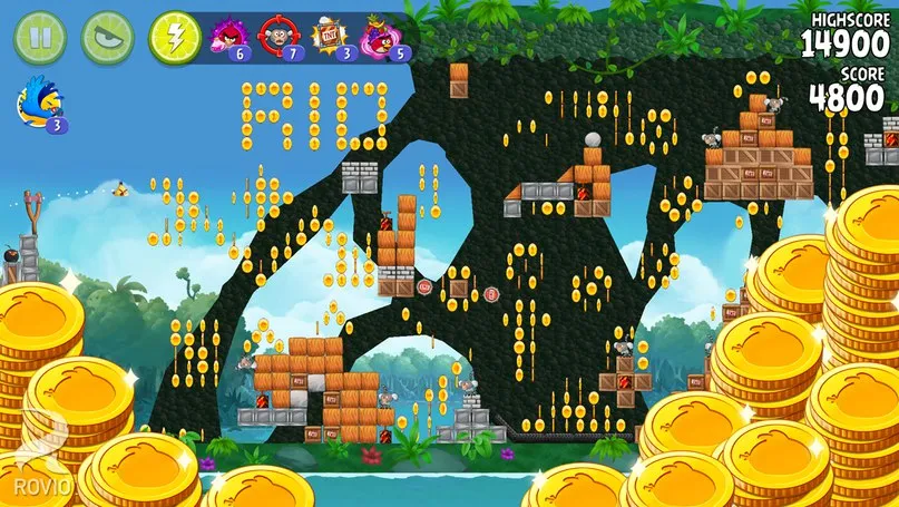 Angry Birds Rio [мод: много денег] Screenshot 2