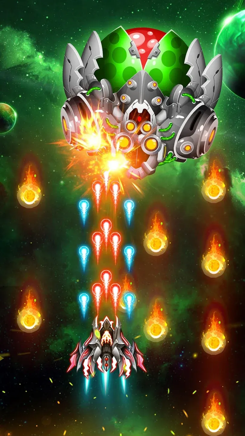 Space Shooter: Galaxy Attack (Premium) v1.979 APK Мод (Меню, Бесплатные покупки, Режим бога) Screenshot 4 Space Shooter: Galaxy Attack (Premium) v1.979 APK Мод (Меню, Бесплатные покупки, Режим бога) Screenshot 4