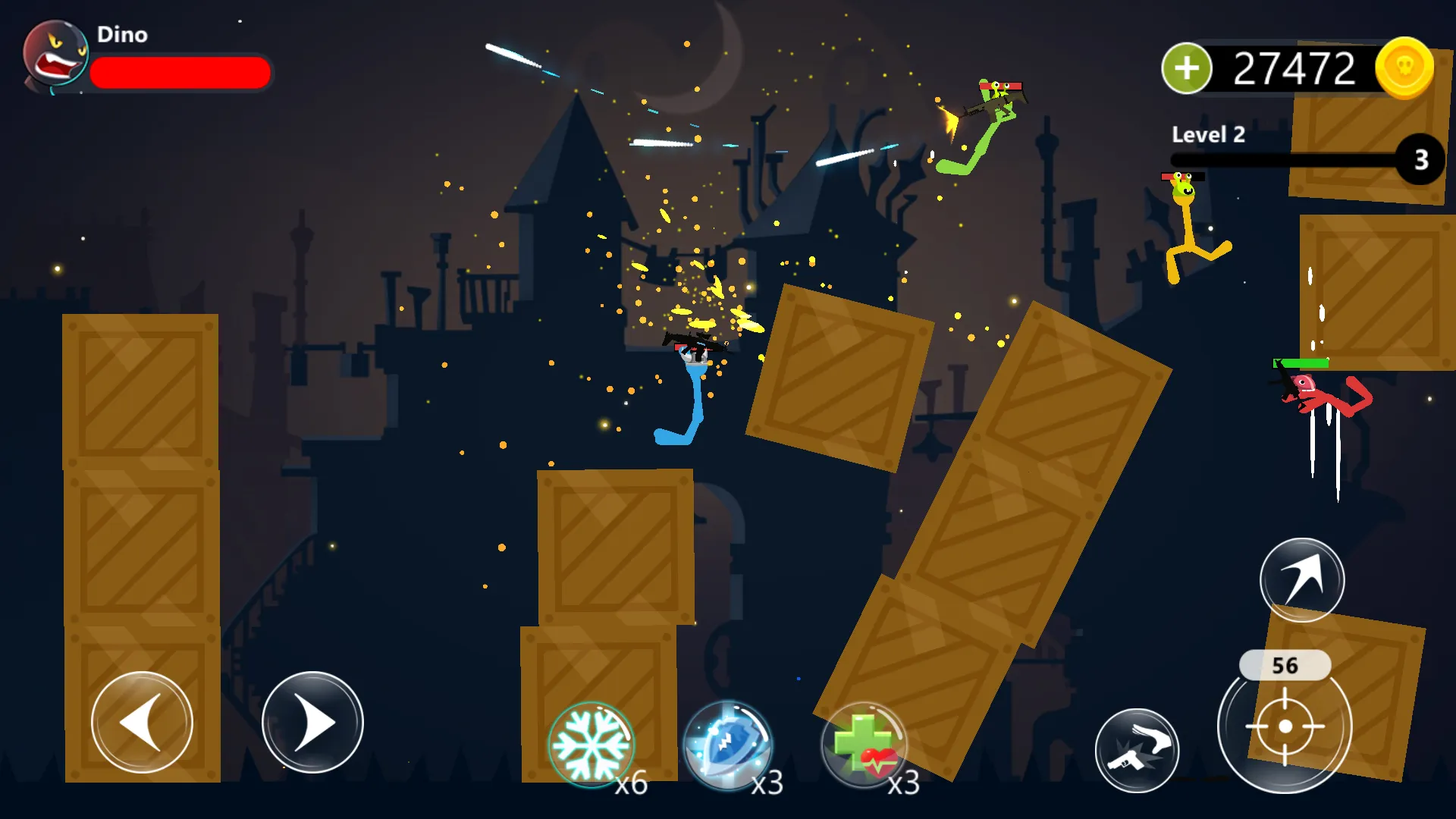 Stickmen Fighter Infinity v1.82 APK Мод (Меню, Много монет и жизней) Screenshot 2