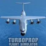 Скачать Turboprop Flight Simulator Мод (Много денег) на Андроид