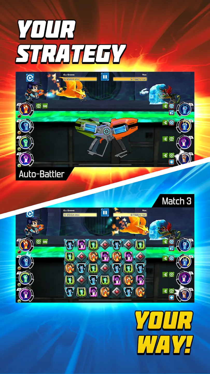 Slugterra: Slug it Out 2 v6.3.0 APK Мод (Меню, Один удар, Много денег) Screenshot 2 Slugterra: Slug it Out 2 v6.3.0 APK Мод (Меню, Один удар, Много денег) Screenshot 2