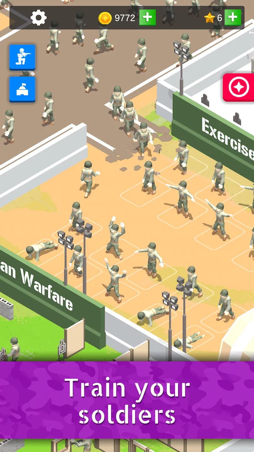 Idle Army Base v3.6.1 APK Мод (Много денег) Screenshot 2 Idle Army Base v3.6.1 APK Мод (Много денег) Screenshot 2