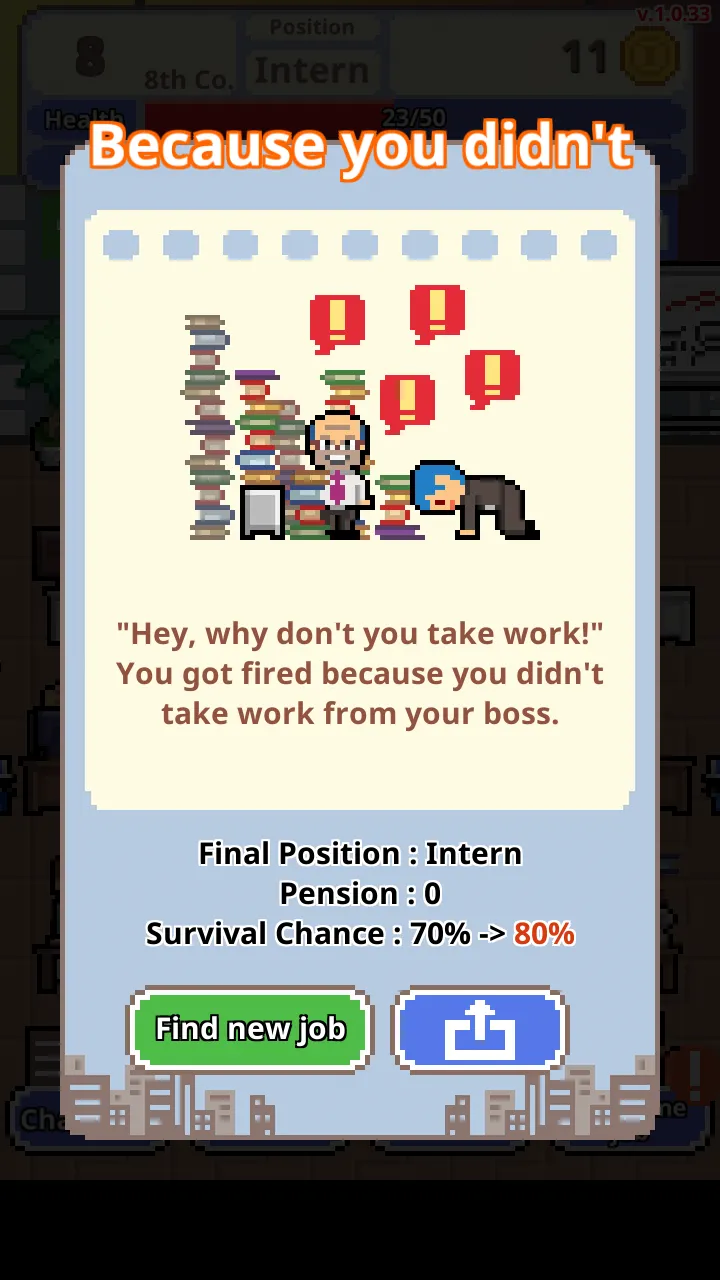 Не уволься! v1.0.71 APK Мод (Много денег) Screenshot 3 Не уволься! v1.0.71 APK Мод (Много денег) Screenshot 3