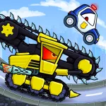 Взломанный Car Eats Car 3: Хищные Машины Мод (Много денег) на Андроид