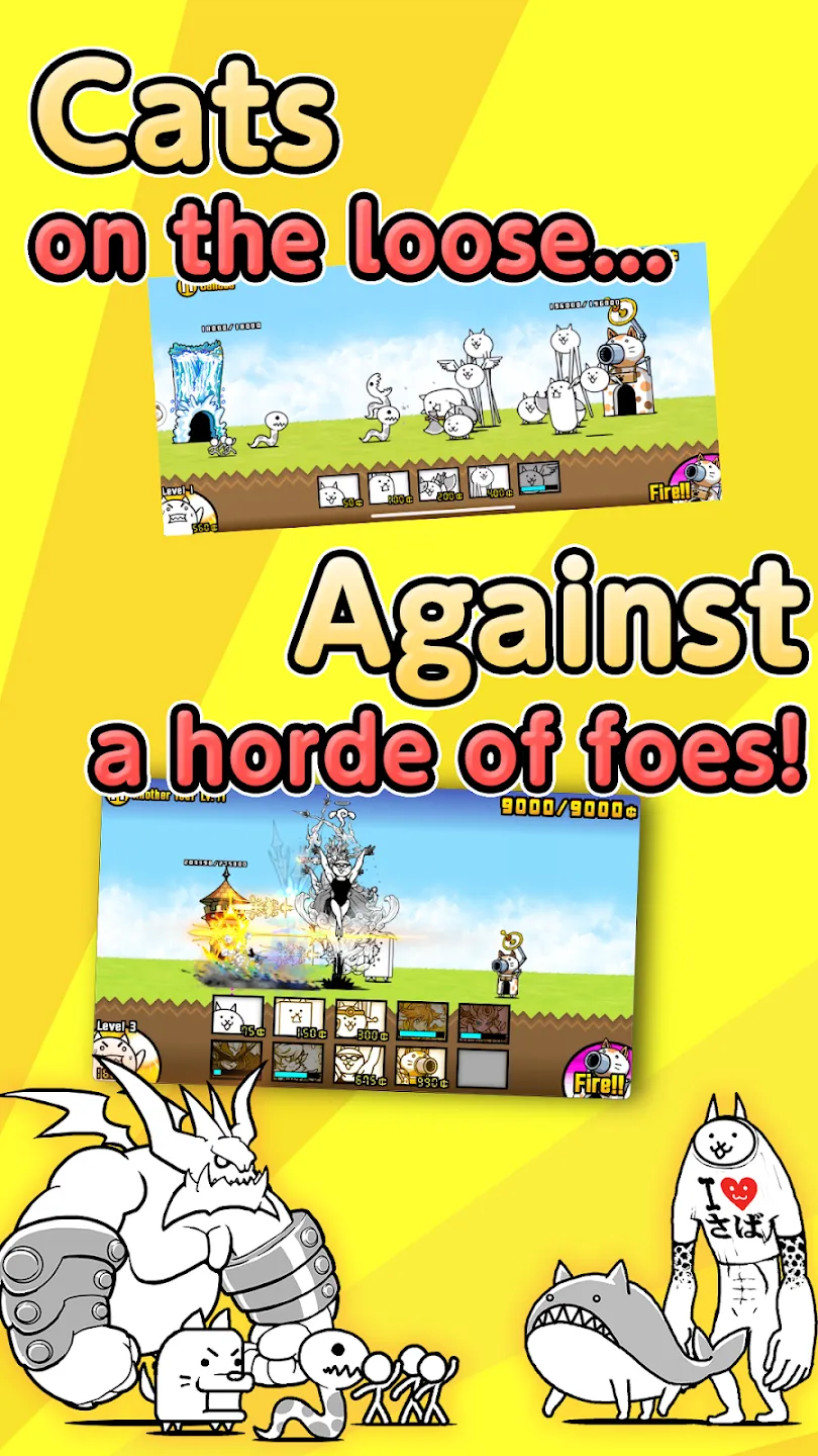 The Battle Cats v15.3.1 APK Мод (Много денег) Screenshot 2 The Battle Cats v15.3.1 APK Мод (Много денег) Screenshot 2