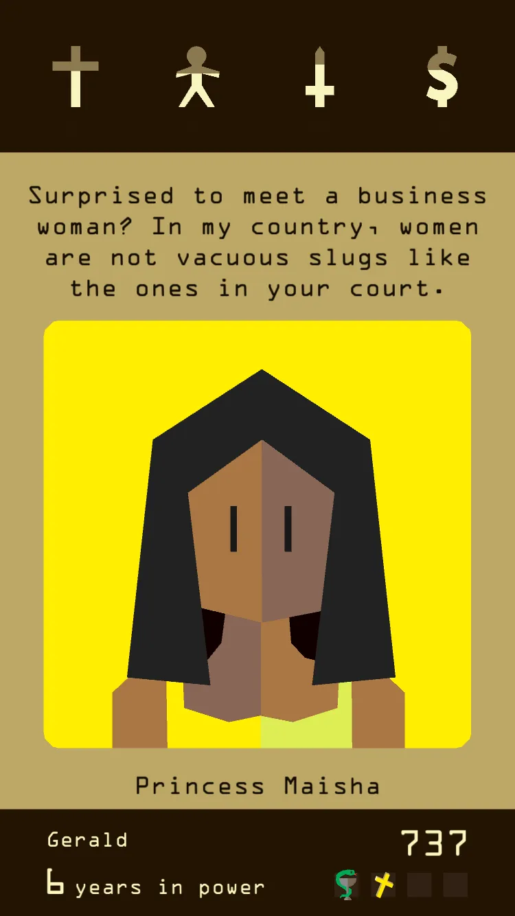Reigns v2.0.68 APK Мод (Полная версия) Screenshot 1 Reigns v2.0.68 APK Мод (Полная версия) Screenshot 1