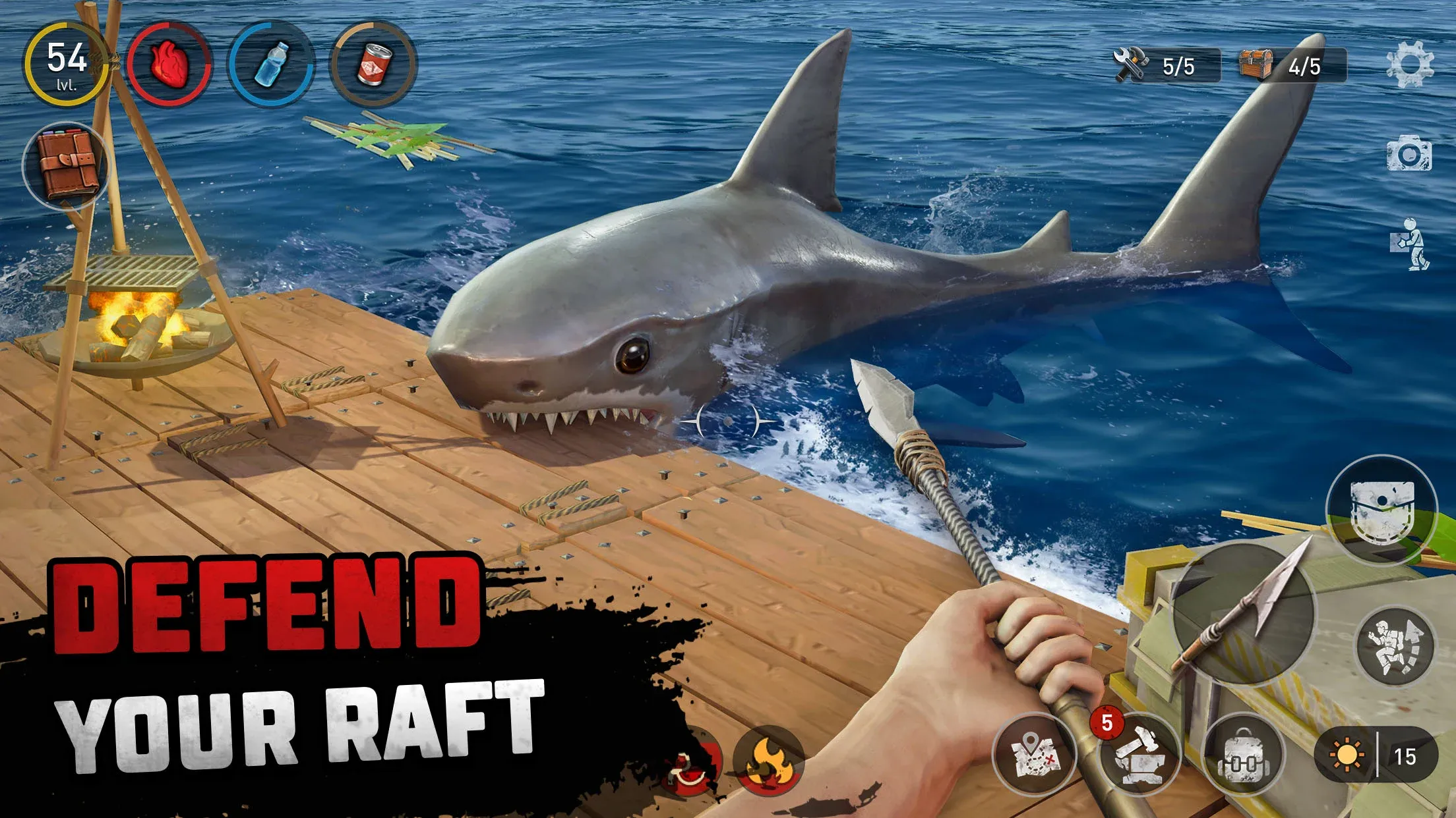Raft® Survival: Ocean Nomad v2.9.1 APK Мод (Мега Меню, Режим бога, Бесплатные покупки) Screenshot 2 Raft® Survival: Ocean Nomad v2.9.1 APK Мод (Мега Меню, Режим бога, Бесплатные покупки) Screenshot 2