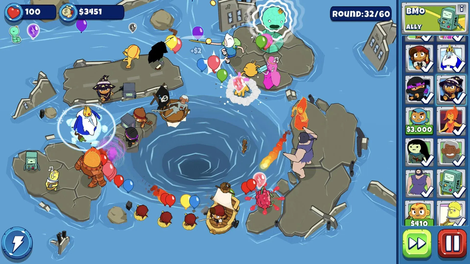 Bloons Adventure Time TD v1.7.7 APK Мод (Меню, Режим бога, Бесплатные улучшения) Screenshot 2 Bloons Adventure Time TD v1.7.7 APK Мод (Меню, Режим бога, Бесплатные улучшения) Screenshot 2